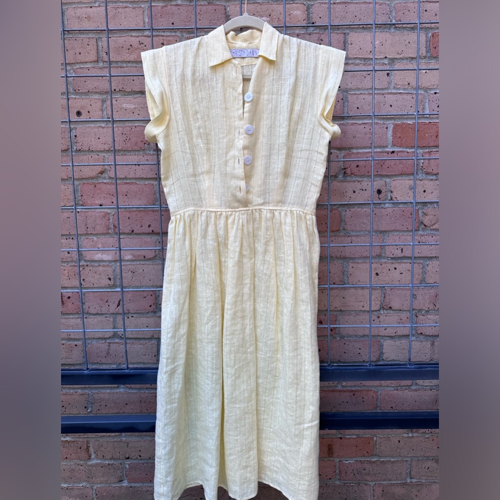 Christy Dawn Piper dress, yellow, small.